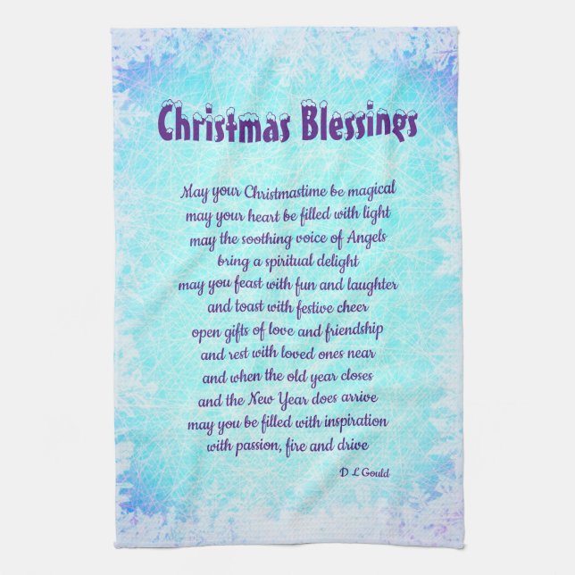 Christmas Blessings Kitchen Towels (Vertical)