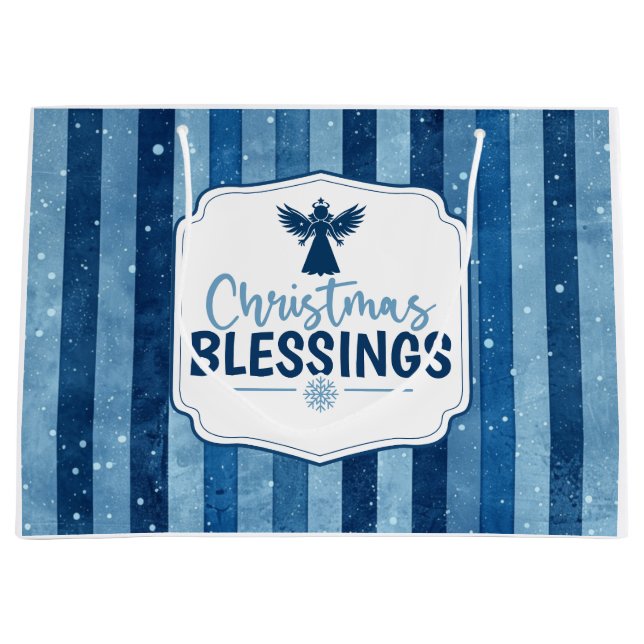 Christmas Blessings Large Gift Bag (Front)