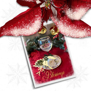 Christmas Blessings Letter Card