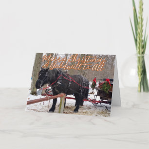 Christmas Blessings of Hope, Joy, Peace and Love Thank You Card