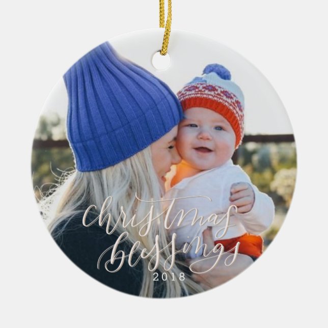 Christmas Blessings Ornament (Front)