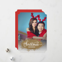 Christmas Blessings Sparkly Glitter photo Holiday 