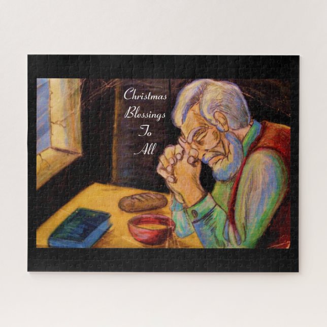 CHRISTMAS BLESSINGS TO ALL  JIGSAW PUZZLE (Horizontal)
