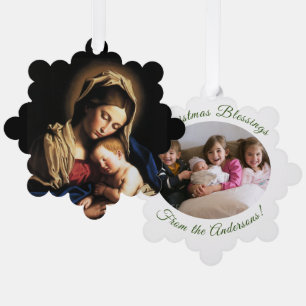 Christmas Blessings Tree Decoration Card