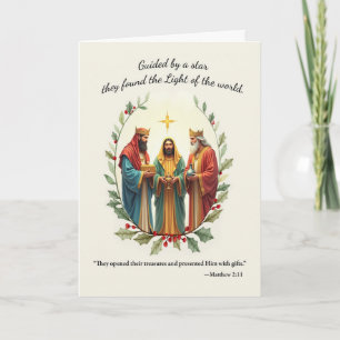 Christmas Blessings with the Wise Men Scripture Card