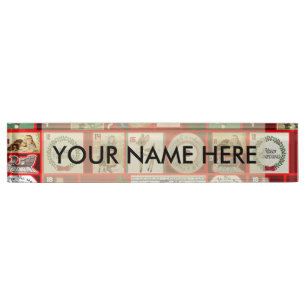 Christmas Block Advent Illustration Square Art Nameplate