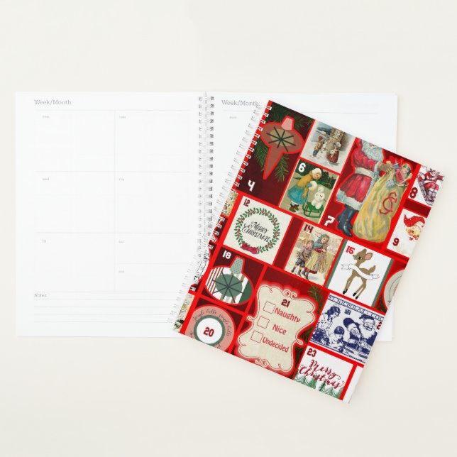 Christmas Block Advent Illustration Square Art Planner (Display)