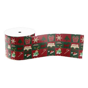 Christmas Blocks-RIBBON SPOOL-Grosgrain-Satin Grosgrain Ribbon