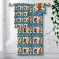 Christmas Blonde Elf Red Dragon Fantasy