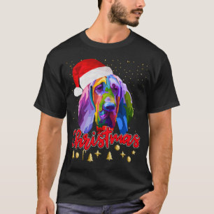 Christmas Bloodhound Dog Pop Art Christmas Pajama T-Shirt