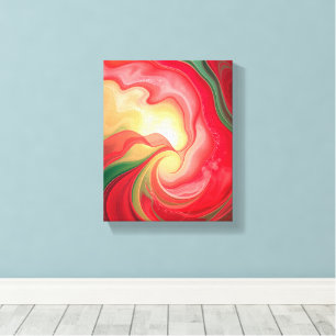 Christmas Bloom Frequencies Premium Wrapped Canvas