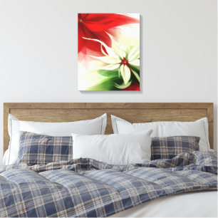 Christmas Bloom Frequency Sacred Poinsettia Canvas Print