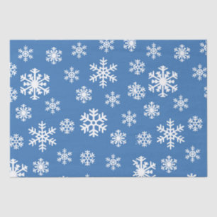 Christmas Blue and White Snowflake Tissue Paper