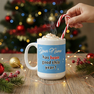 Christmas Blue Coffee Pun Coffee Mug