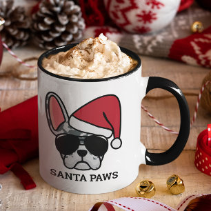 Christmas Blue Merle French Bulldog Mug