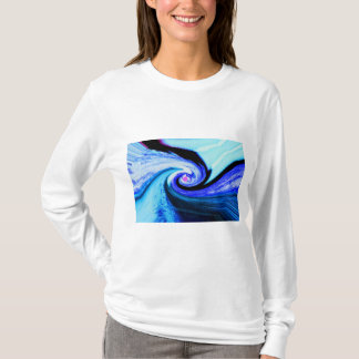 Christmas blue time tunnel festive T-Shirt