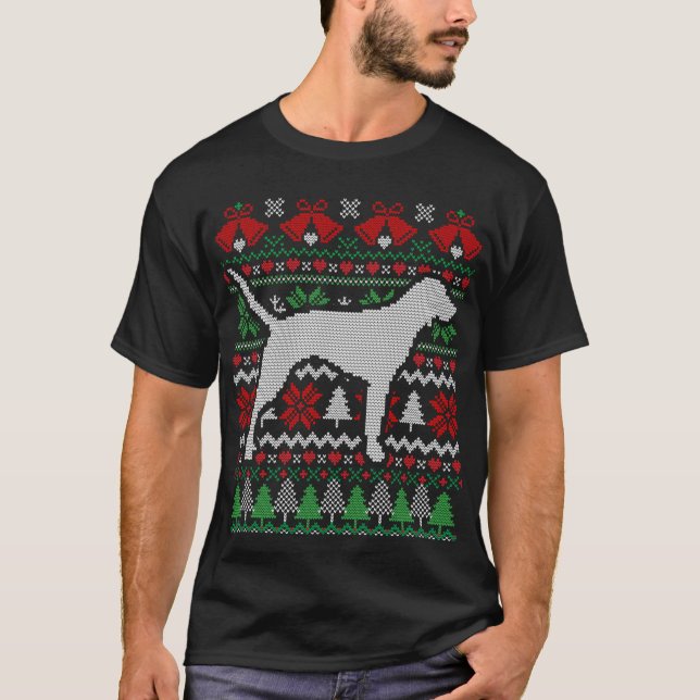 Christmas Bluetick Coonhound Gift T-Shirt (Front)