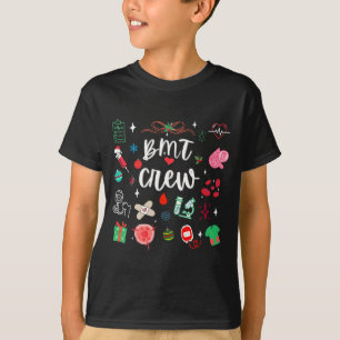 Christmas Bmt Crew Nurse Bone Marrow Transplant Nu T-Shirt