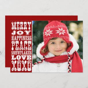 Christmas Board Photo Holiday Card