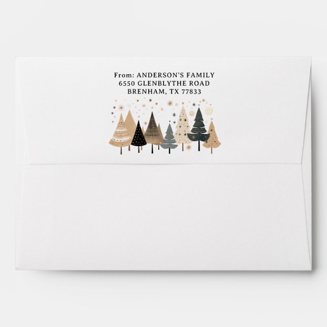 Christmas Boho Envelope (Back (Top Flap))