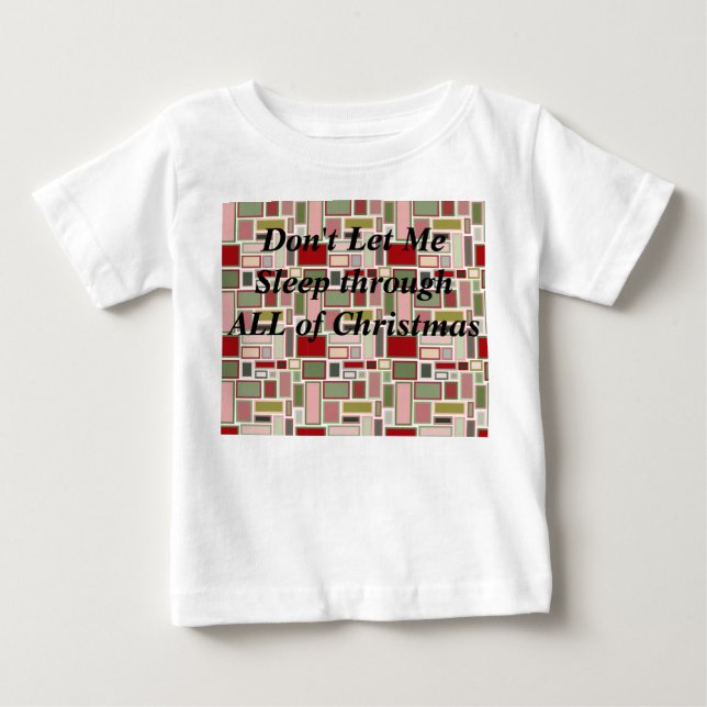 Christmas Boho Rectangles  Baby T-Shirt (Front)