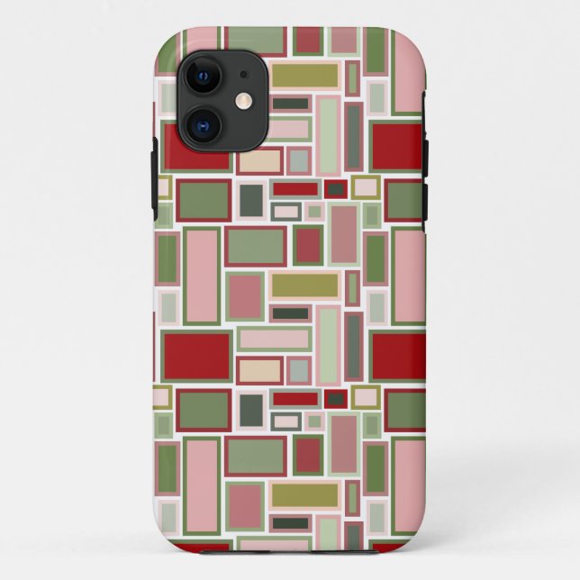 Christmas Boho Rectangles  Case-Mate iPhone Case (Back)