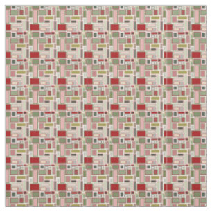 Christmas Boho Rectangles Fabric