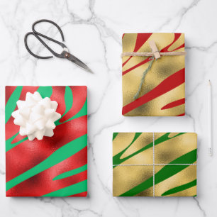 Christmas Bold Prints Wrapping Paper Sheets