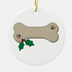 Christmas Bone Ceramic Tree Decoration