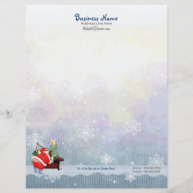 Christmas Bonus Letterhead (Front)