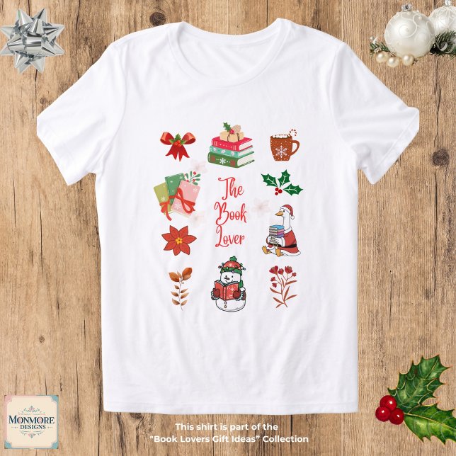 Christmas Book Lover T-Shirt Tri-Blend Shirt (Creator Uploaded)