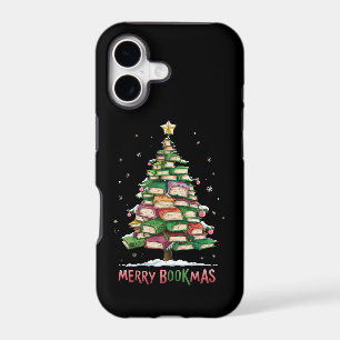 Christmas Book Lover Tree Librarian Merry Bookmas