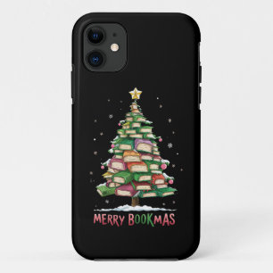 Christmas Book Lover Tree Librarian Merry Bookmas  Case-Mate iPhone Case