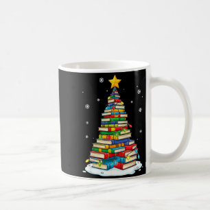 Christmas Book Tree Funny Librarians Books Lover Coffee Mug