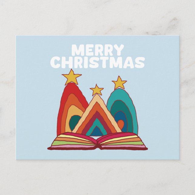 Christmas Books #1 Postcard (Front)