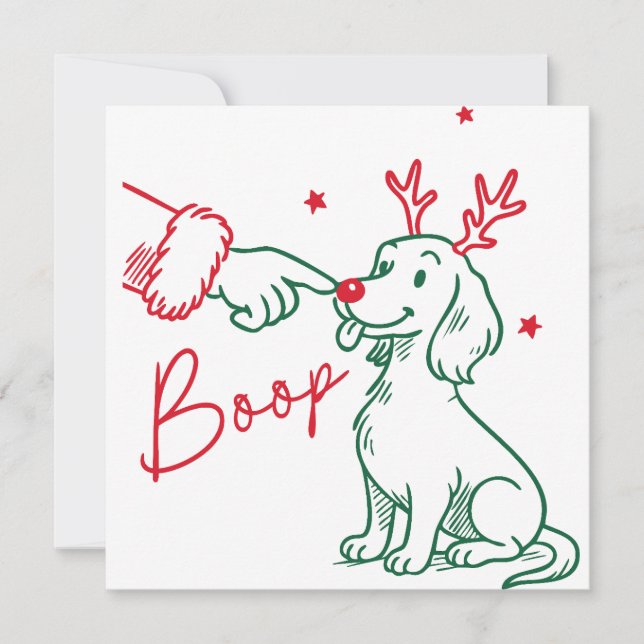 Christmas Boop Dachshund Dog (Front)