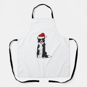 Christmas Border Collie  1 Apron