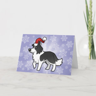 Christmas Border Collie Holiday Card