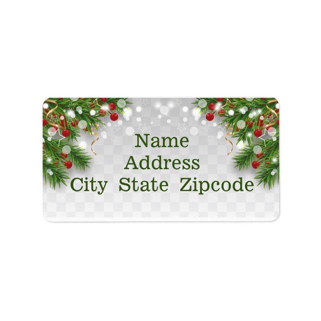 Christmas Border Label (Christmas Design!)