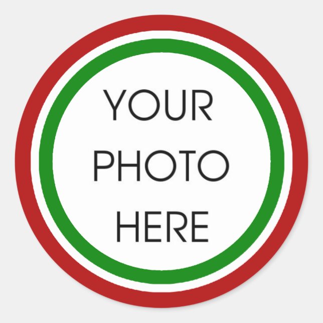 Christmas Border Template Stickers (Front)