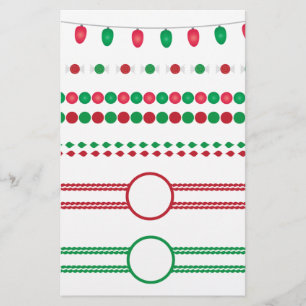 christmas borders frames holiday stationery