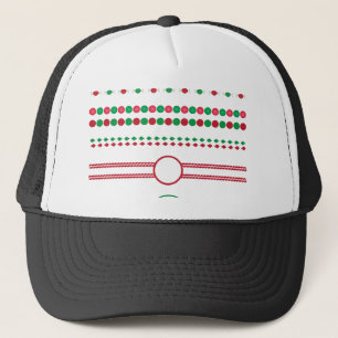 christmas borders frames holiday trucker hat