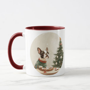 Christmas Boston Terrier Dog Mug