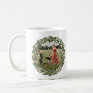 Christmas Botanical and Floral Greenery Photo Mug