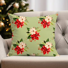 Christmas Botanical Elegance with Poinsettia