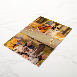 Christmas Botanical Holly Branches Themed Photo