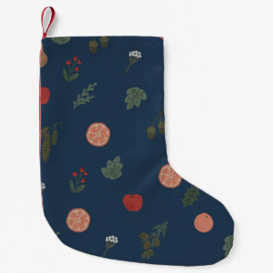 Christmas botanical seamless vintage beautiful pat small christmas stocking