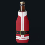 Christmas Bottle Cooler with Santa Clothes Funny<br><div class="desc">Merry Christmas Bottle Coolers / or Can Coolers with Funny Santa Design</div>