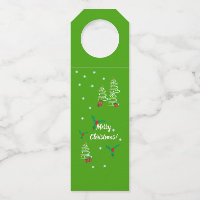 Christmas Bottle Hanger Tag (Front)