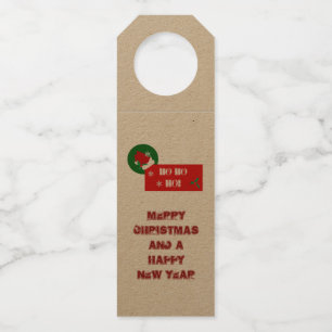 Christmas Bottle Hanger Tag